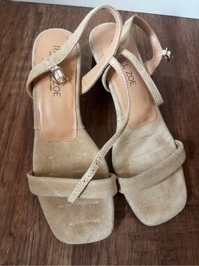 Rachel Zoe Tan Suede Slingback Sandals
